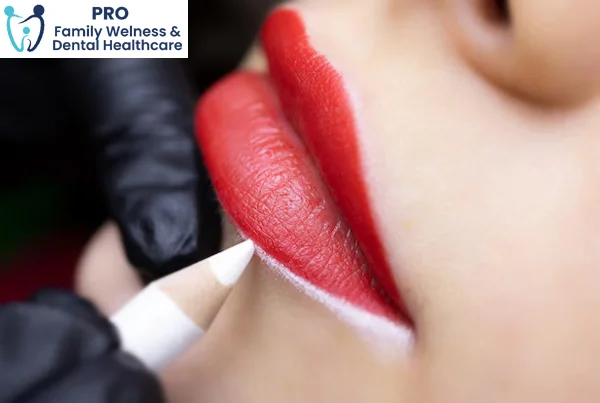 Full Lip Color Tattoo